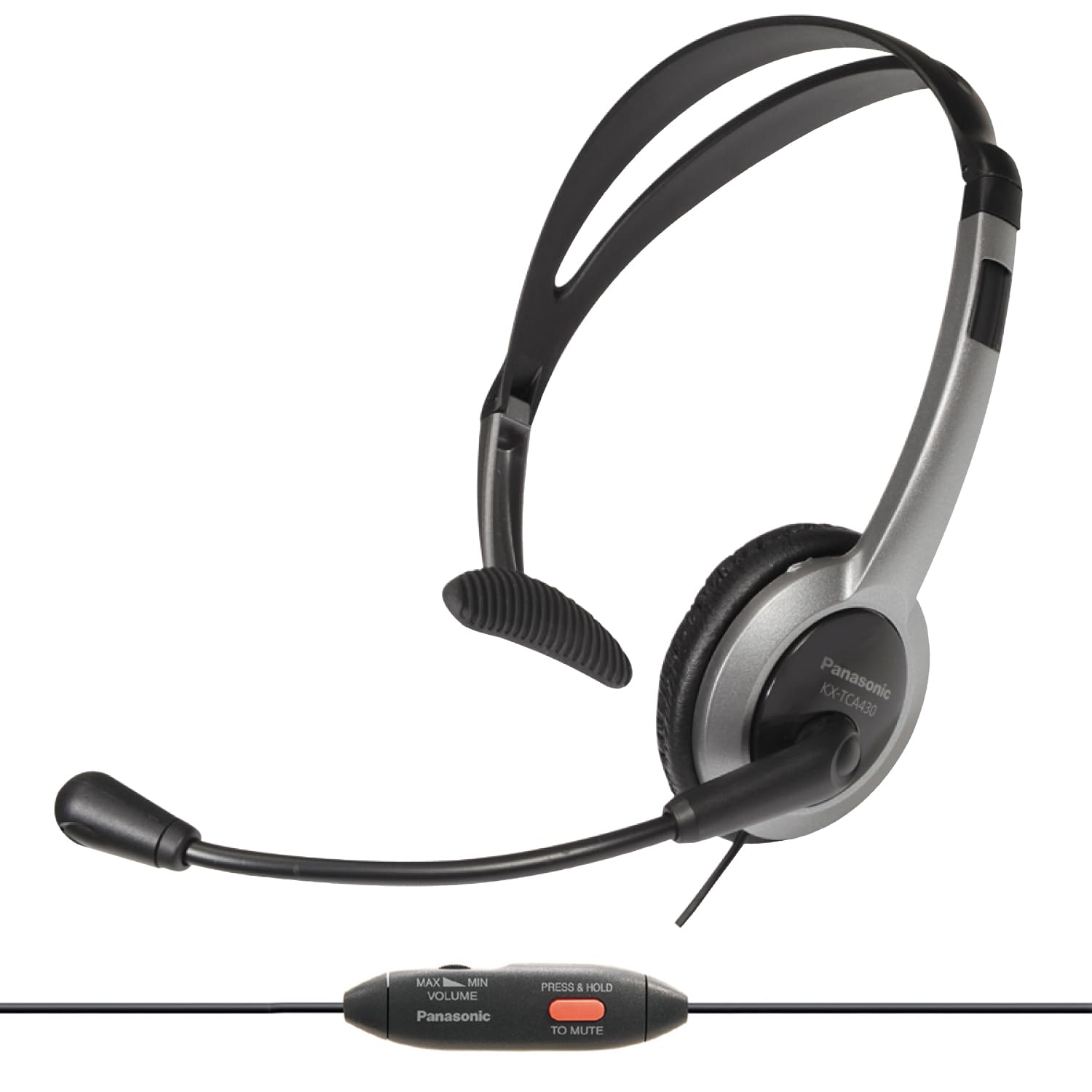 Panasonic KXTCA430S Comfort-Fit Foldable Headset with 2.5mm Jack Panasonic KXTCA430S Comfort-Fit Foldable Headset with 2.5mm Jack